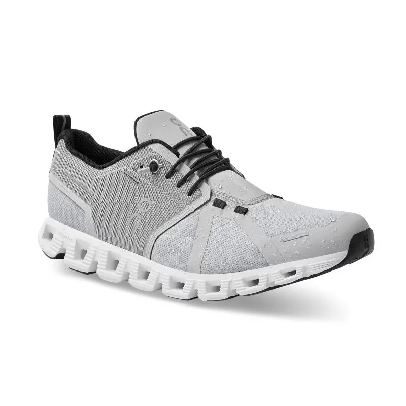 On Women's Cloud 5 Waterproof - Glacier/White