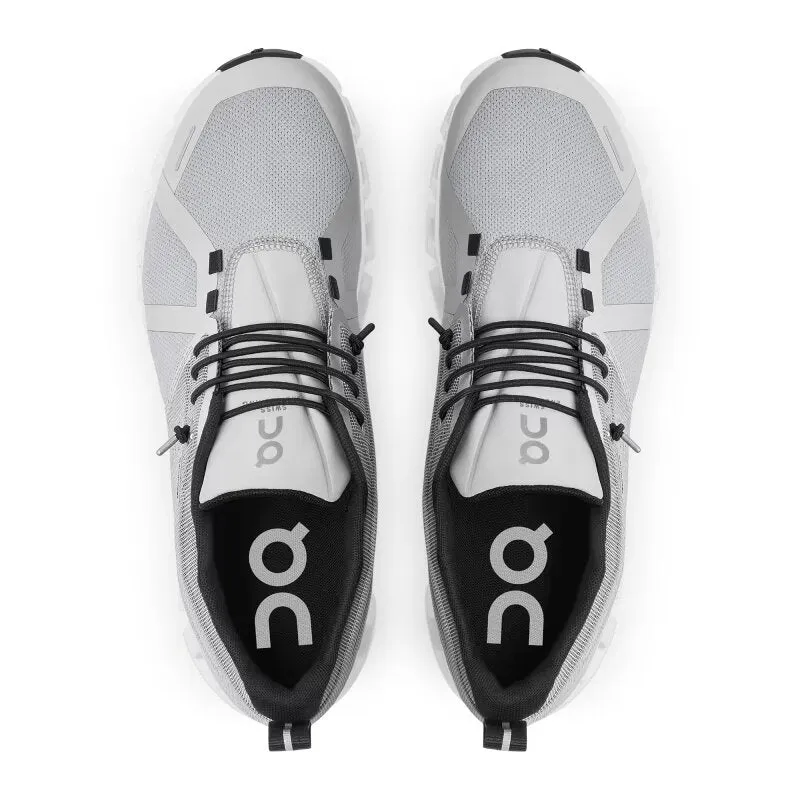 On Women's Cloud 5 Waterproof - Glacier/White