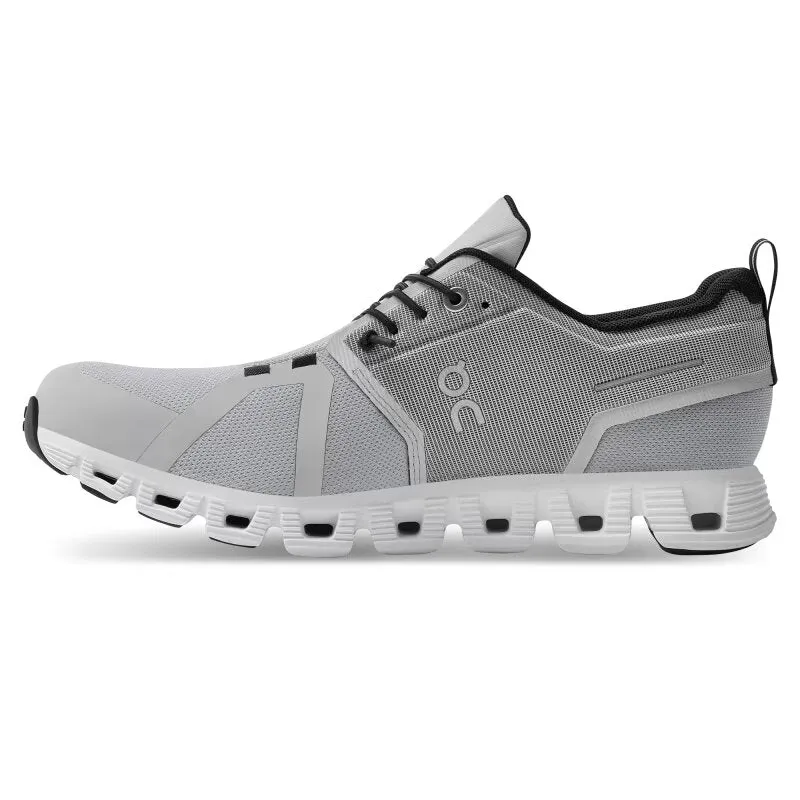 On Women's Cloud 5 Waterproof - Glacier/White
