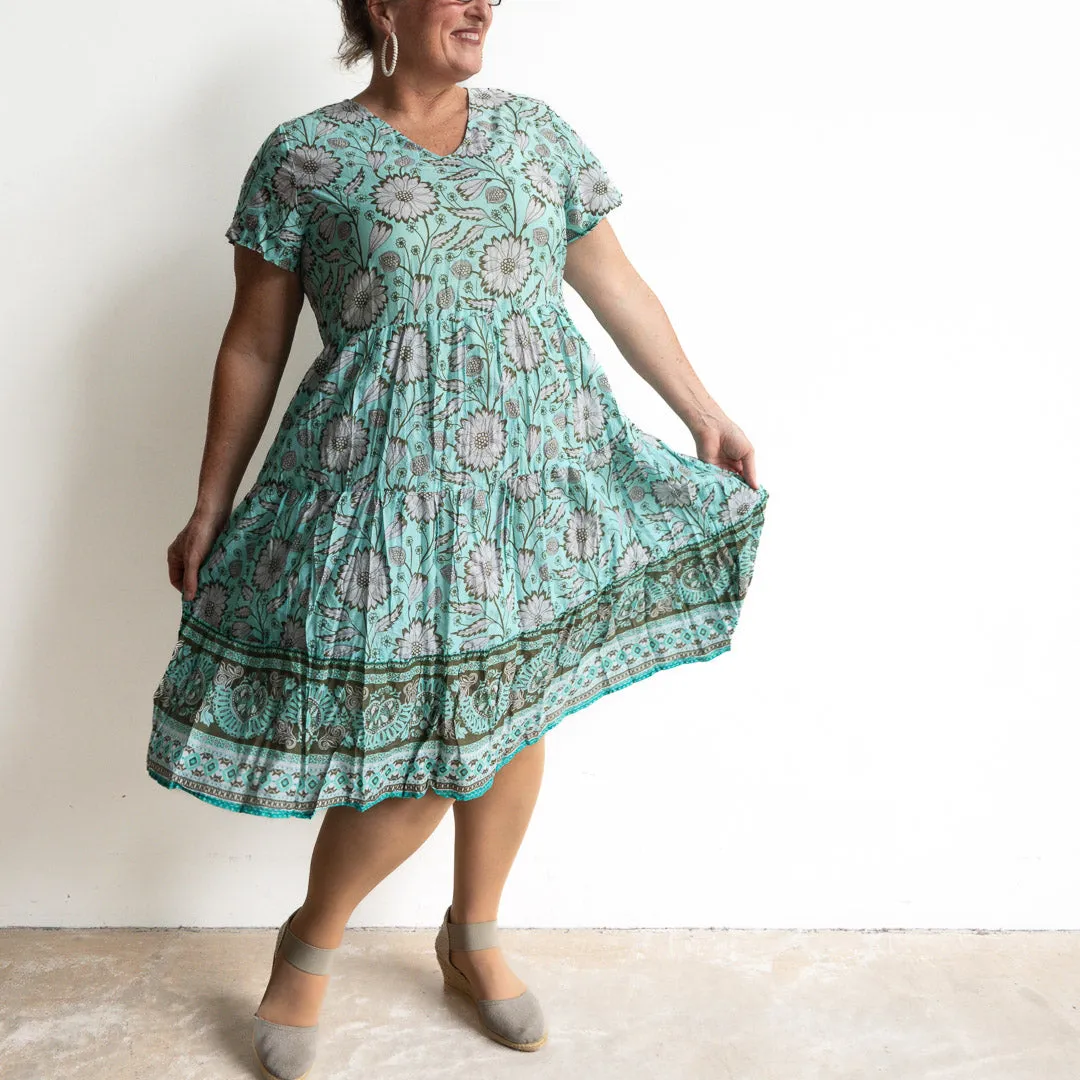 One Summer Tiered Smock Dress - Sunflower