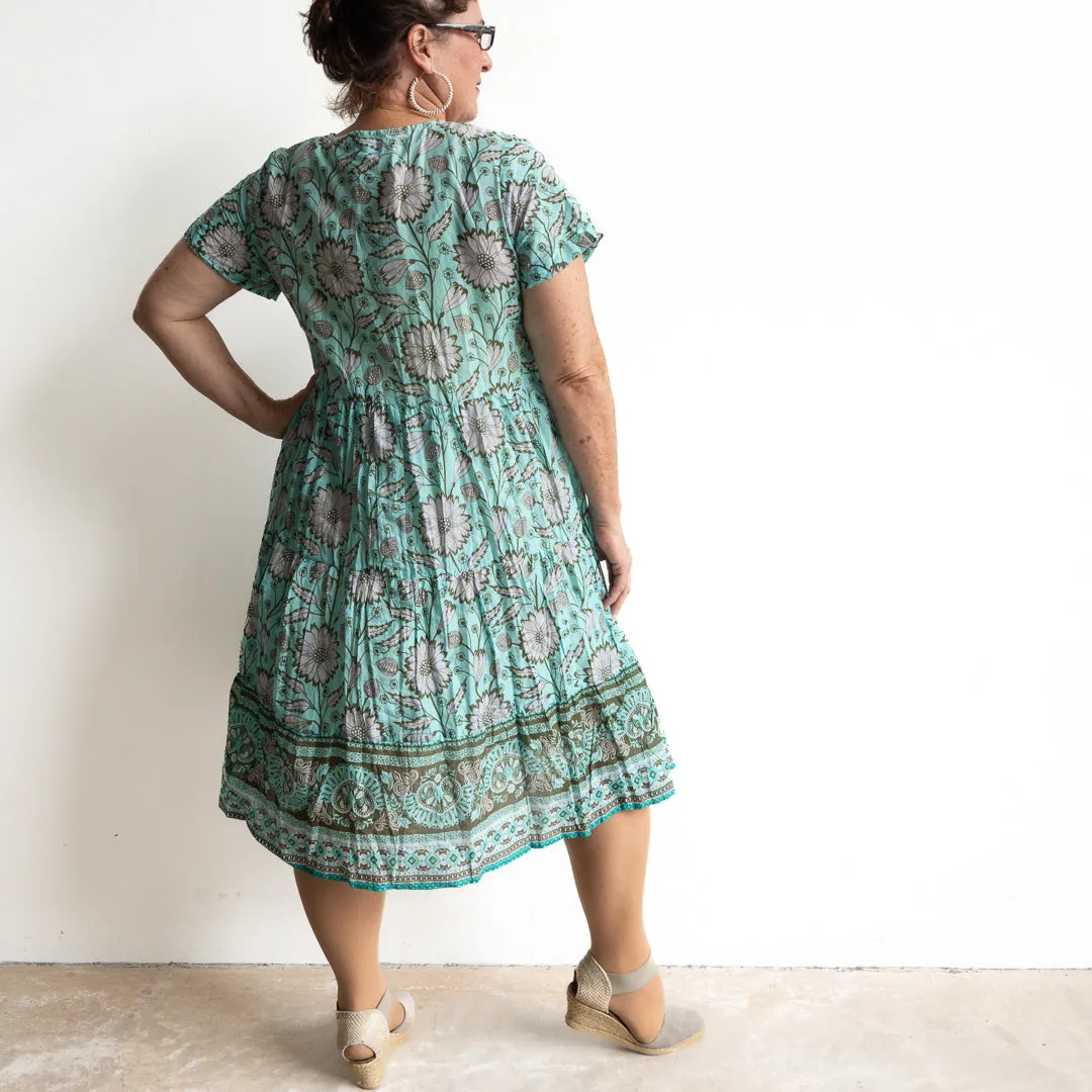One Summer Tiered Smock Dress - Sunflower