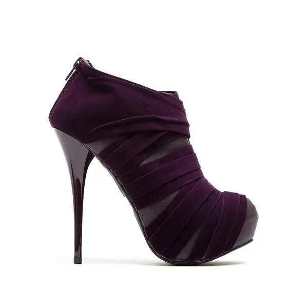 Qupid Criss Cross Banded High Heel Ankle Bootie by Sensual Fashion Boutique