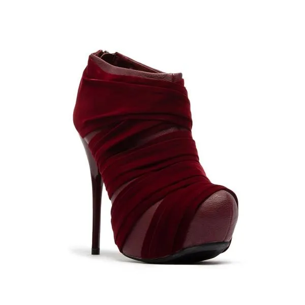 Qupid Criss Cross Banded High Heel Ankle Bootie by Sensual Fashion Boutique