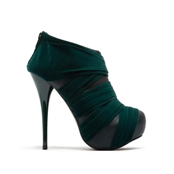 Qupid Criss Cross Banded High Heel Ankle Bootie by Sensual Fashion Boutique