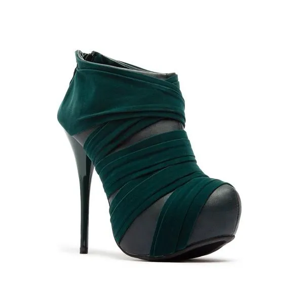 Qupid Criss Cross Banded High Heel Ankle Bootie by Sensual Fashion Boutique