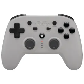 Retro Fighters Defender Next-Gen PS1 - PS2 - PS3 - PS Classic - Switch & PC Compatible Wireless Controller, Grey