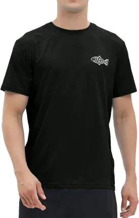 Riverruns Fishing T-Shirt Men??s UPF 50  Sun Protection Fishing Shirt Short Sleeve Performance Tee #1006