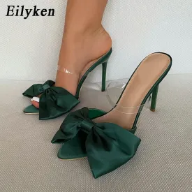 Silk Butterfly-Knot Heel