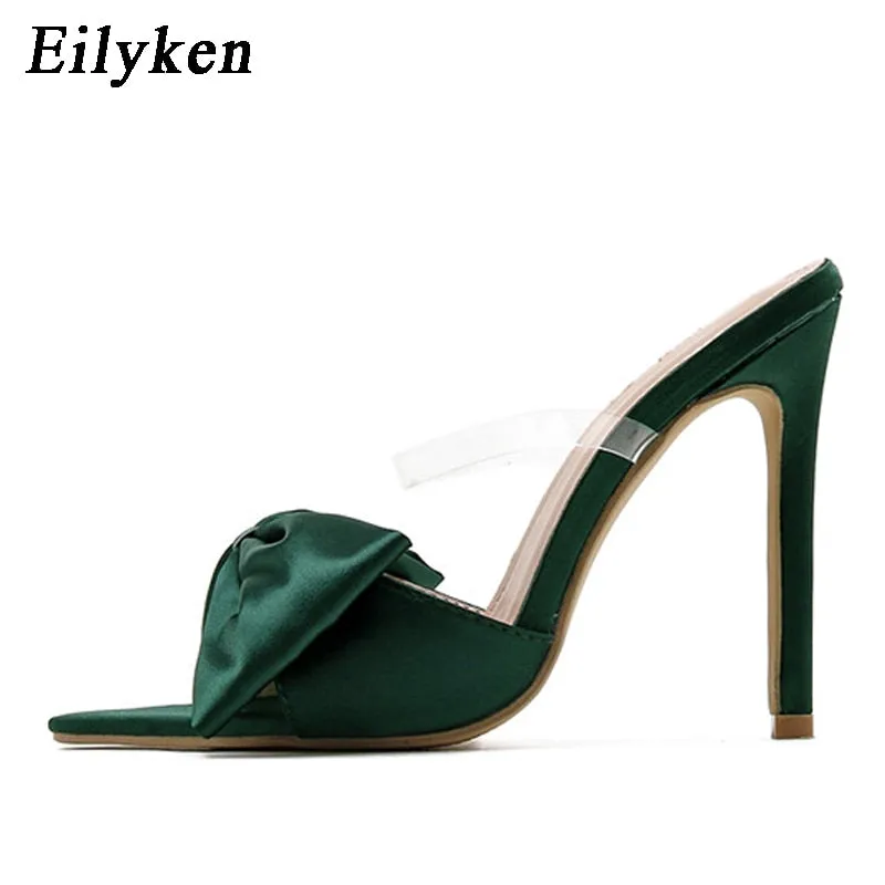 Silk Butterfly-Knot Heel
