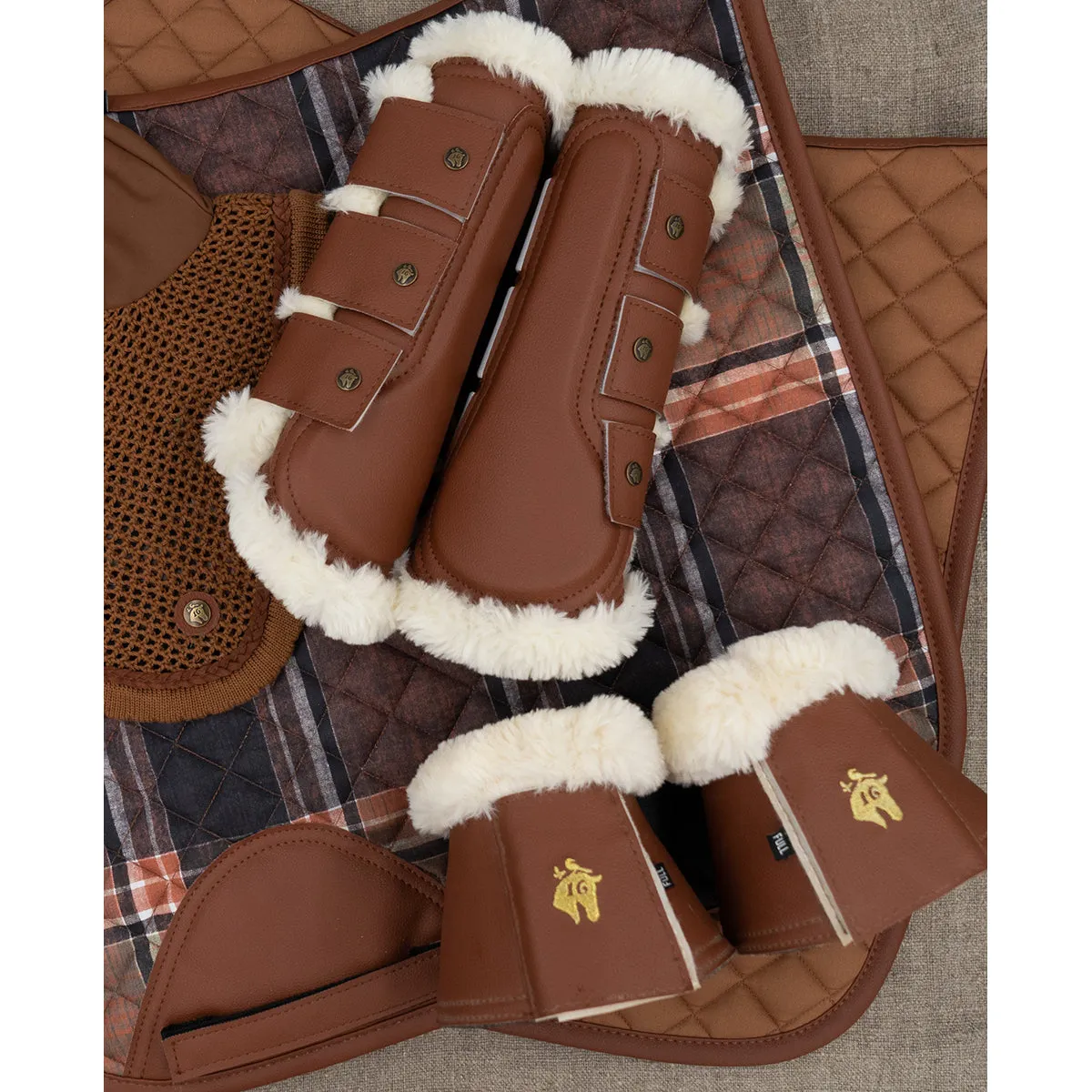 Sixteen Cypress Leatherette Brushing Boots