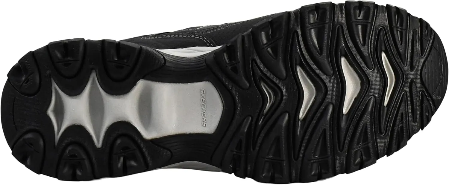 Skechers Men's Afterburn M. Fit Fashion Sneakers  Leather Upper, Memory Foam Insole, Rubber Outsole