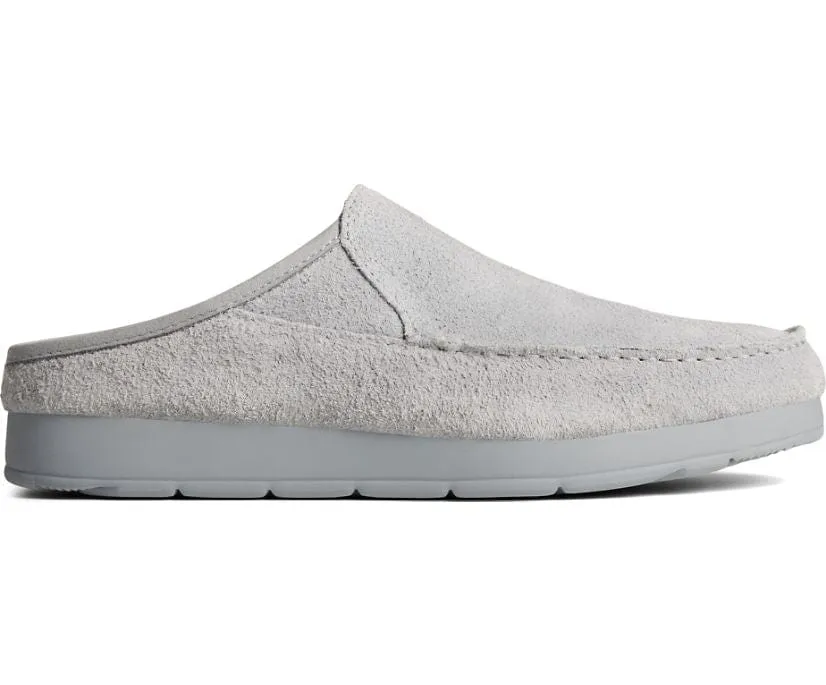 Sperry Men's Moc-Sider Suede Slippers- Grey
