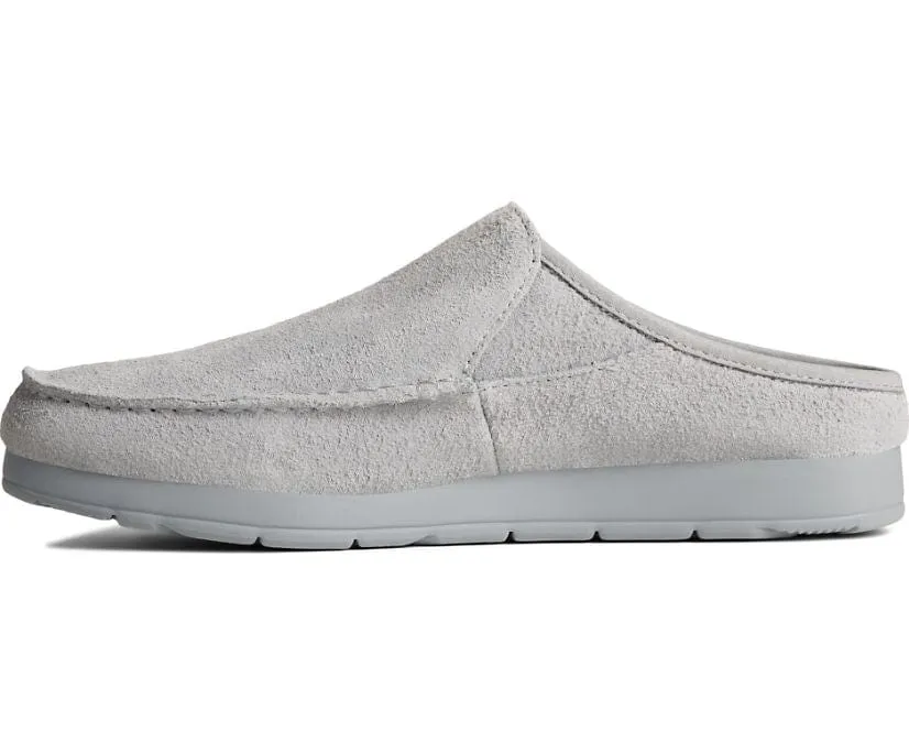 Sperry Men's Moc-Sider Suede Slippers- Grey
