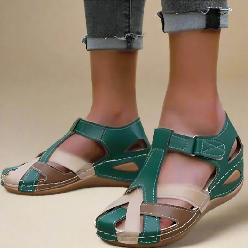 Supportive Sandals for Women with Velcro Strap