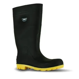 Team INDBY-9 Size 9 Yellow Industrial Steel Toe Gumboots